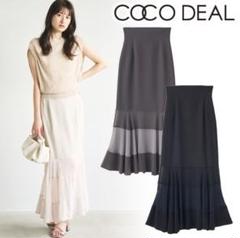 COCO DEAL コディール シフォンティアードマーメイドスカート
