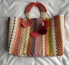 未使用 Lady Paola レディパオラ メルカドバッグ メキシコ カゴバッグ
