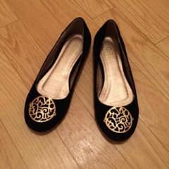 ゴールドモチーフ♡フラットシューズのサムネイル