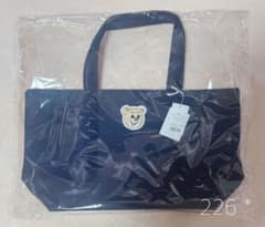 新品未開封】フェイラー オールドテディワッペントートバッグ ネイビー