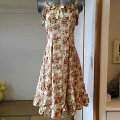 花柄 生成り ワンピース ロリータさんに！のサムネイル