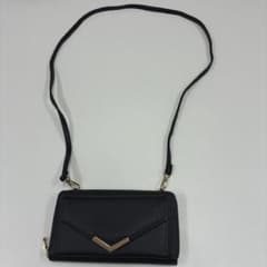 ミニショルダーバッグ ブラック ゴールド金具 上品 シンプル レディースのサムネイル