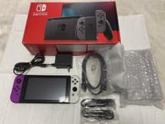 バッテリー強化版】Nintendo Switch本体グレー・ホワイト/パープル