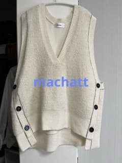 Drawer - MACHATT  マチャットのサイドボタンニットベスト 黒 machatt◇マチャット◇サイドボタンニットベスト - メルカリ