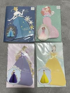 디즈니 공주 입체 메시지 카드