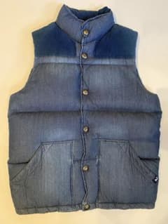 BAYFLOW デニムブルー ダウンベスト
