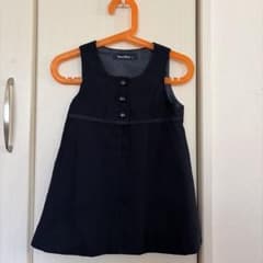 familiar 90cm ノースリーブワンピース 紺のサムネイル
