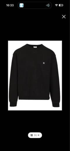 CELINE セリーヌ スウェット トレーナー 黒のサムネイル