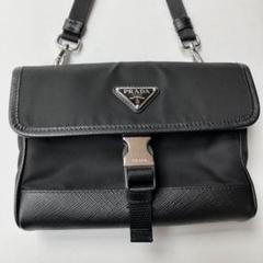 プラダ 黒 ナイロン ショルダーバッグ お財布 カード フォンケース パスケース プラダ 黒 ナイロン ショルダーバッグ お財布 カード フォン