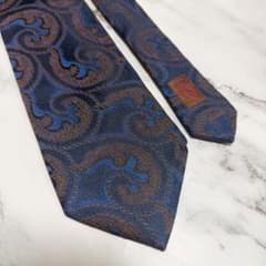 GUCCI グッチ ネクタイ ペイズリー柄 ブルー系 総柄 シルク - メルカリ