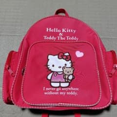 Hello Kitty キティちゃん テディ リュック 赤色 平成レトロ