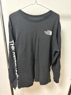 汚れあり！　THE NORTH FACE ブラック ロングスリーブ XLのサムネイル