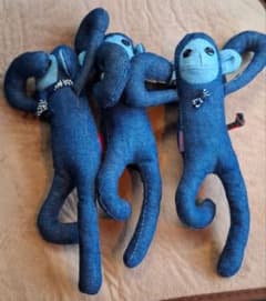 ハリウッドランチマーケット干支　さるデニム　ターコイBLUEBLUE 聖林公司 ハリウッドランチマーケット干支 さるデニム ターコイBLUEBLUE 聖林