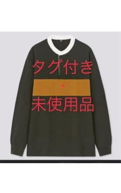 UNIQLO スタンドカラーボーダーTシャツのサムネイル