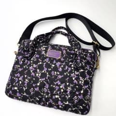 Marc by Marc Jacobs 2-way laptop bag, quilted floral pattern