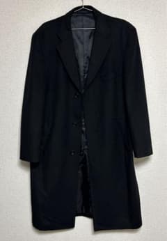 メンズカシミヤ100%チェスターコート　ＬＬのサムネイル