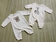 【Birthday Cottoli】キリン刺繍ロンパース【50〜60】のサムネイル