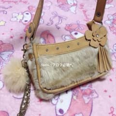 リズリサ系♡ファーポンポンバッグ♡森ガール姫カジフェアリーグランジ