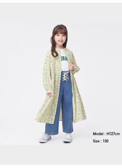 GU ティアード　ワンピース　140 花柄のサムネイル