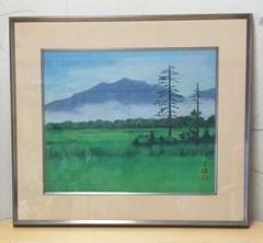 中古品　渡辺幸雄　日本画家　山の朝　風景画　絵画　額縁 中古品 渡辺幸雄 日本画家 山の朝 風景画 絵画 額縁 - メルカリ