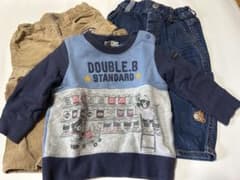 専用‼️ミキハウス　DOUBLE B トレーナー ズボン100cm 12点セット DOUBLE.B トレーナー ・ミキハウスズボン2本セット【80㎝】 - メルカリ