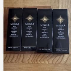 MEGA美 薬用リンクルケア 美白リキッドファンデーション 4個セット