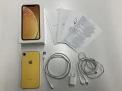 Apple iPhone XR 64GB イエロー 本体 iFaceケース付 - メルカリ