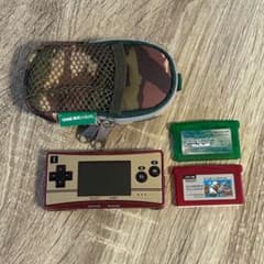 ゲームボーイミクロ ファミコンカラー 20周年記念版 カセット2本付き