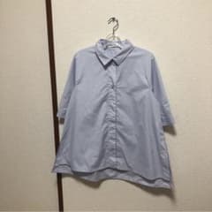 DoCLASSE シャツ ライトブルー 9号 半袖 トップス　ブラウス