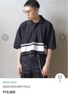 NEON SIGN BRIT POLO ネオンサイン ポロシャツのサムネイル