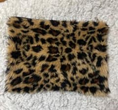 ファー　クラッチバック　　レオパード柄　　ひょう柄のサムネイル