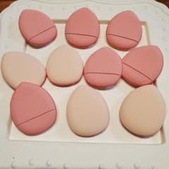 ファンデスポンジ*ミニ*ピンク*10コセットのサムネイル