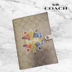 COACH カラフルロゴ スパイラルノートカバー▪️手帳カバー▪️箱無しのサムネイル