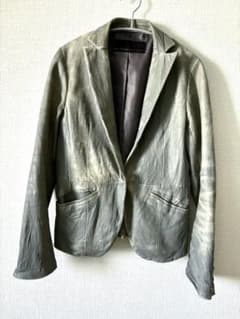 blanc basque ラムレザージャケット グレー 長袖のサムネイル