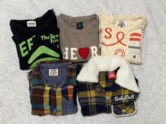 男の子 子供服 まとめ売り 5点セット チェックシャツ ロンT 90cmのサムネイル