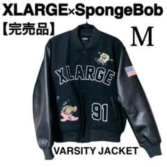 入手困難】✨XLARGE×SpongeBob VARSITY JACKET M - メルカリ