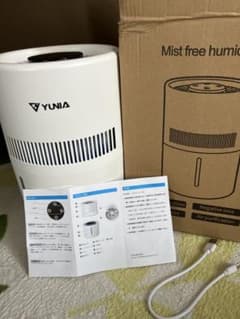 YUNIA ミストレス加湿器 4L大容量 UV除菌 気化式加湿器 空気清浄機能付のサムネイル