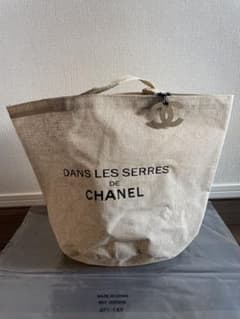 CHANEL シャネル　ノベルティ 麻　ジュート　リネントートバック　エコバッグ CHANEL シャネル ノベルティ 麻 ジュート リネントートバック エコ