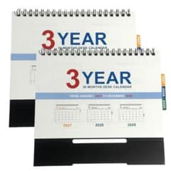 3-year desk calendar x 2 book set 2027-2029 3-year desk calendar