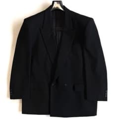 80sコムデギャルソンオム1989 田中オム ウールダブルテーラードジャケット 美品》 80s コムデギャルソン オム ダブル テーラードジャケット