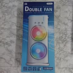 DOUBLE FAN ライトアンドミスト 卓上扇風機 ホワイトのサムネイル