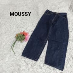 Moussy [S] Denim Wide Leg Pants, High Waist, 100% Cotton, Casual, Versatile