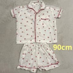 ELMO　半袖パジャマ　上下セット　90　チェリー柄　さくらんぼ　夏用　女の子のサムネイル
