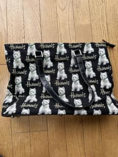 ⭐︎Kiki様専用⭐︎Harrods ドッグ柄 トートバッグ　犬柄　ハロッズのサムネイル