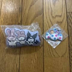 ホワイトタイガーとブラックタイガー×サンリオマスコットPECOサンリオめじるし