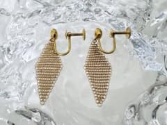 TIFFANY&CO. ひし形メッシュイヤリング 750/K18 5gのサムネイル
