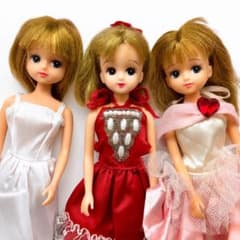 旧タカラ　リカちゃん　人形　３体セット　日本製　昭和レトロ　希少のサムネイル