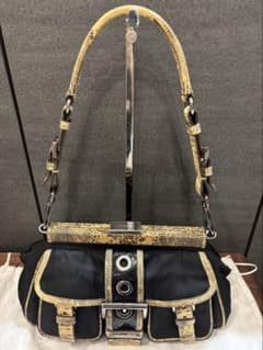 PRADA プラダ ショルダーバッグ パイソン レア物美品