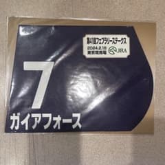 JRA 第41回フェブラリーステークス ミニゼッケン ガイアフォースのサムネイル