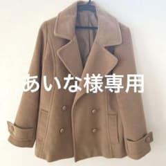 ベージュ ダブルブレスト ピーコート Lサイズ - メルカリ